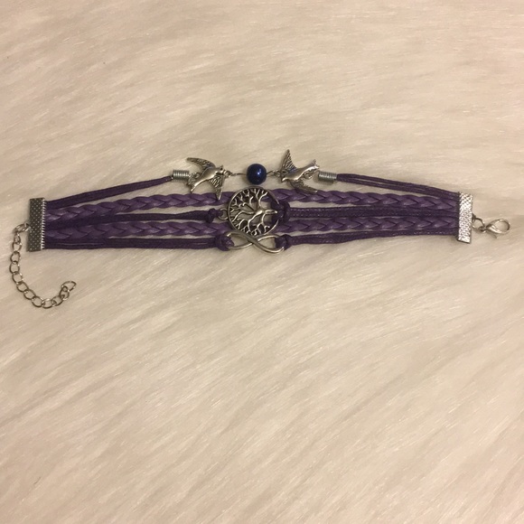 Multilayered Leather Charm Bracelet - Picture 3 of 3